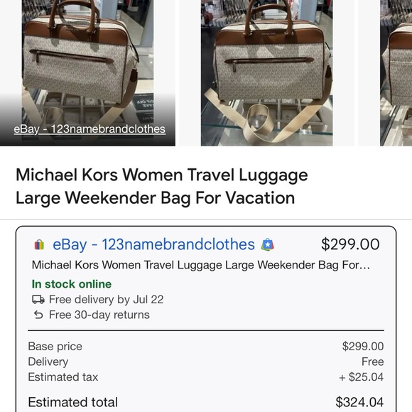 Michael Kors Weekender Bag - Picture 4 of 4